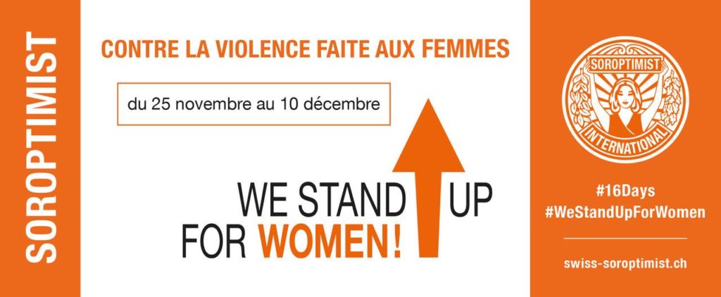 bannière we stand up for women !